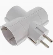Ladron Triple Luz Blanco COFAN 1032